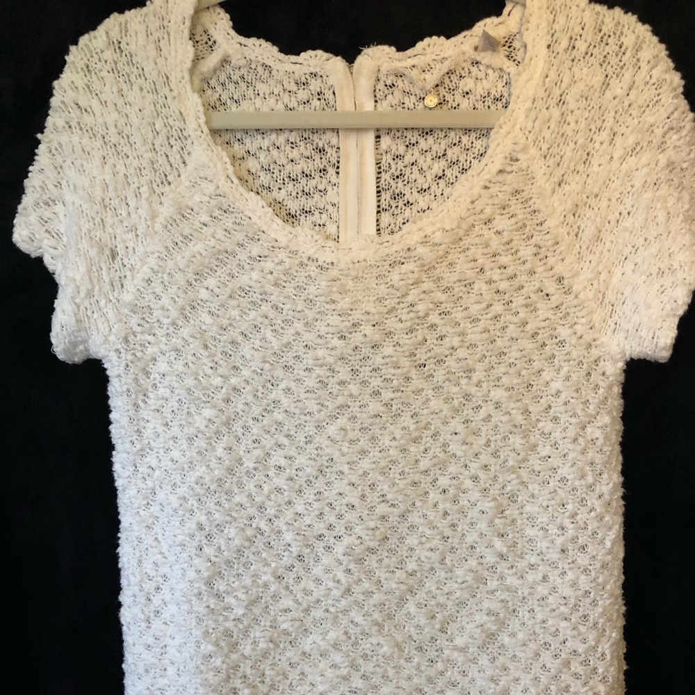 Anthropologie short sleeve cotton sweater!